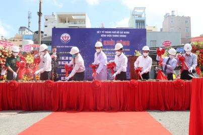 THAM GIA VÀO CÔNG TRÌNH XÂY DỰNG CÁC HẠNG MỤC BỆNH VIỆN TRƯNG VƯƠNG